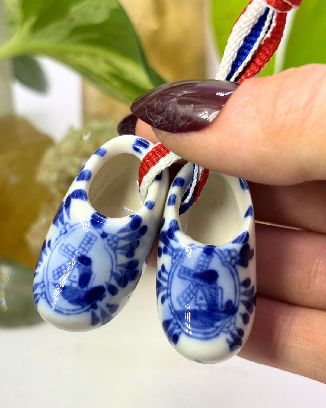 Porcelain Delft Blue Mini Clog Set