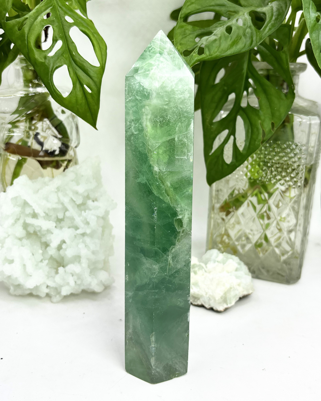 XL Green Fluorite Tower