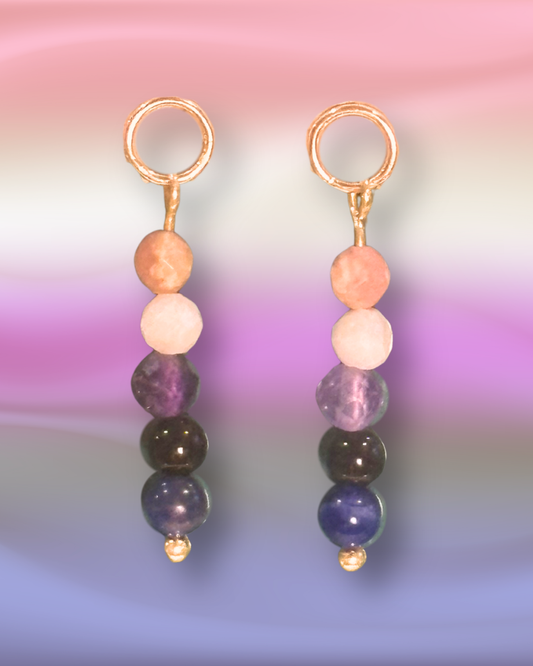 Genderfluid Pride Earring Charm