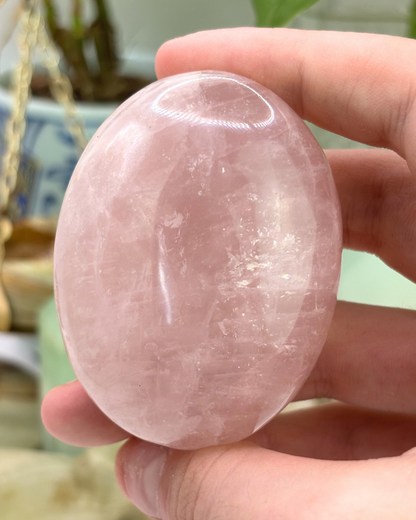 Rose Quartz Palm Stone