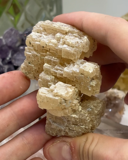 Yellow Calcite Specimen Cluster