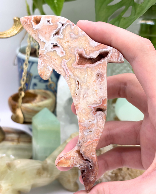 Pink Amethyst Dolphin
