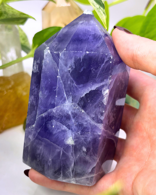 Large Purple Fluorite Tower