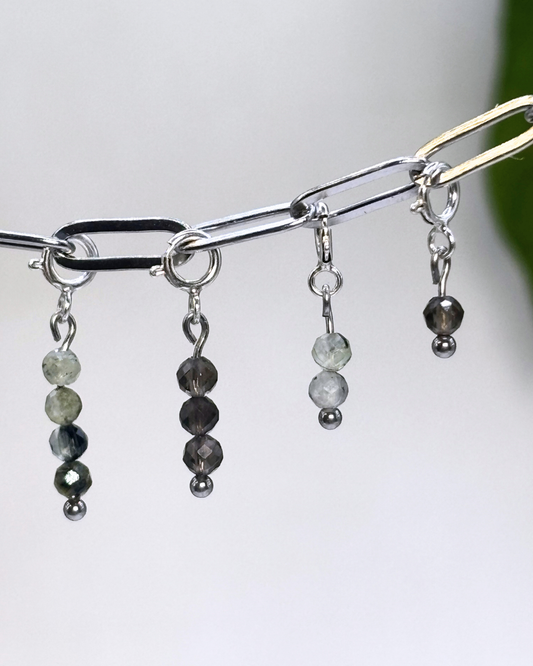 Garden Goth Crystal Clip Set 8 Pieces