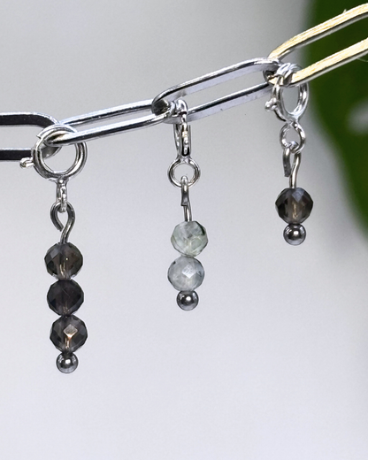 Garden Goth Crystal Clip Set 8 Pieces