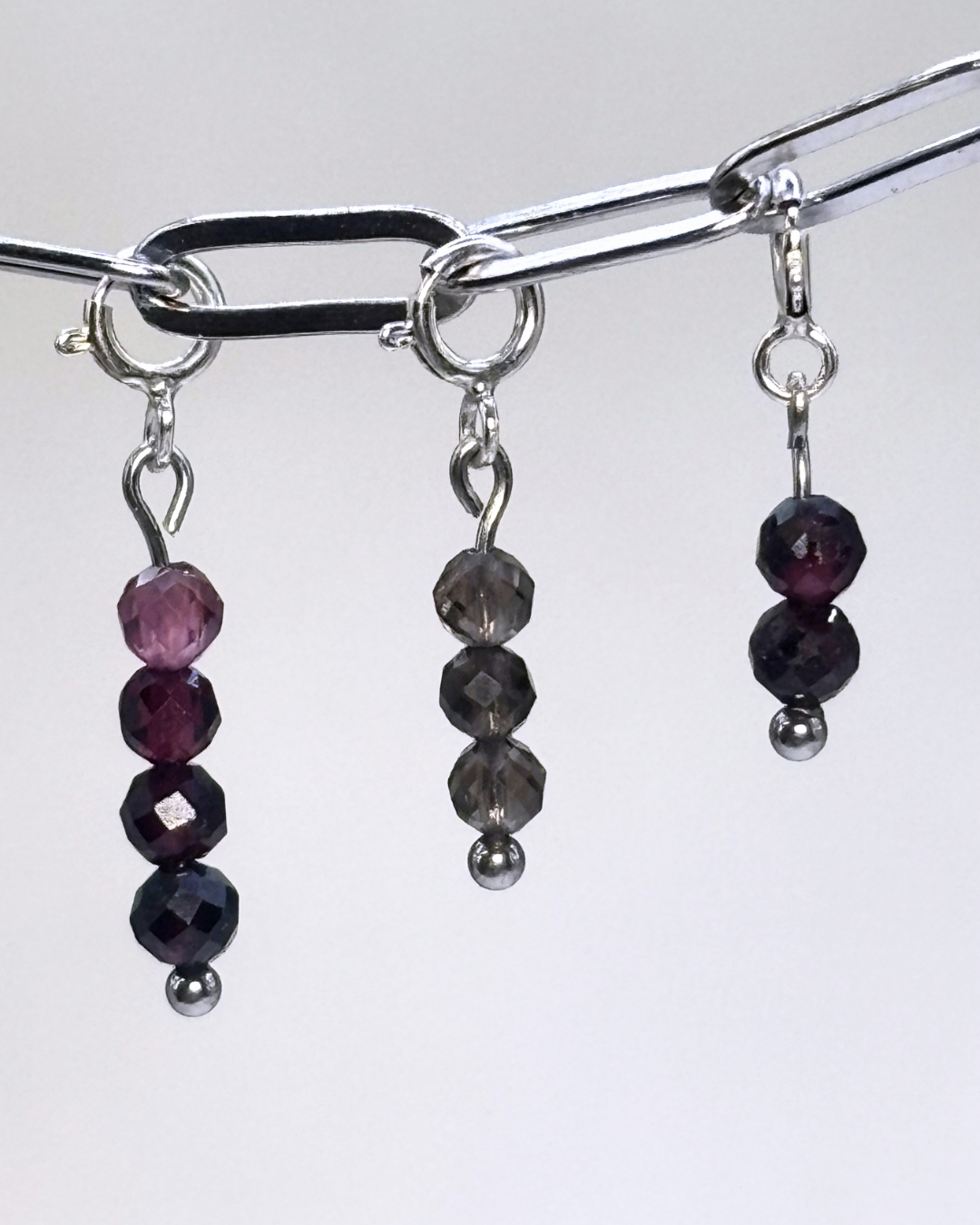 Vampire Goth Crystal Clip Set 8 Pieces