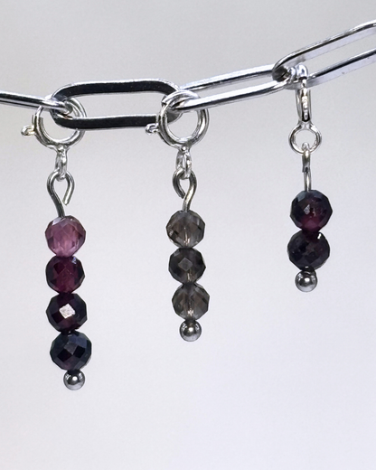 Vampire Goth Crystal Clip Set 8 Pieces