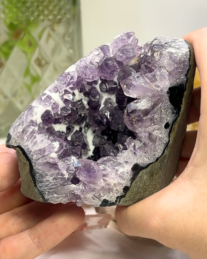 XL Snowy Amethyst Cluster Specimen