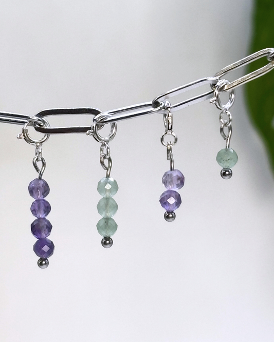 Forest Fairy Crystal Clip Set 8 Pieces