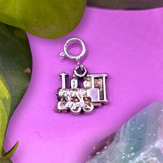Mini Silver Steam Train 2D Charm COMING 16/11