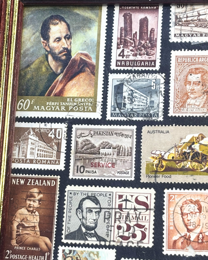 Earthy Tones Vintage Stamp Frame