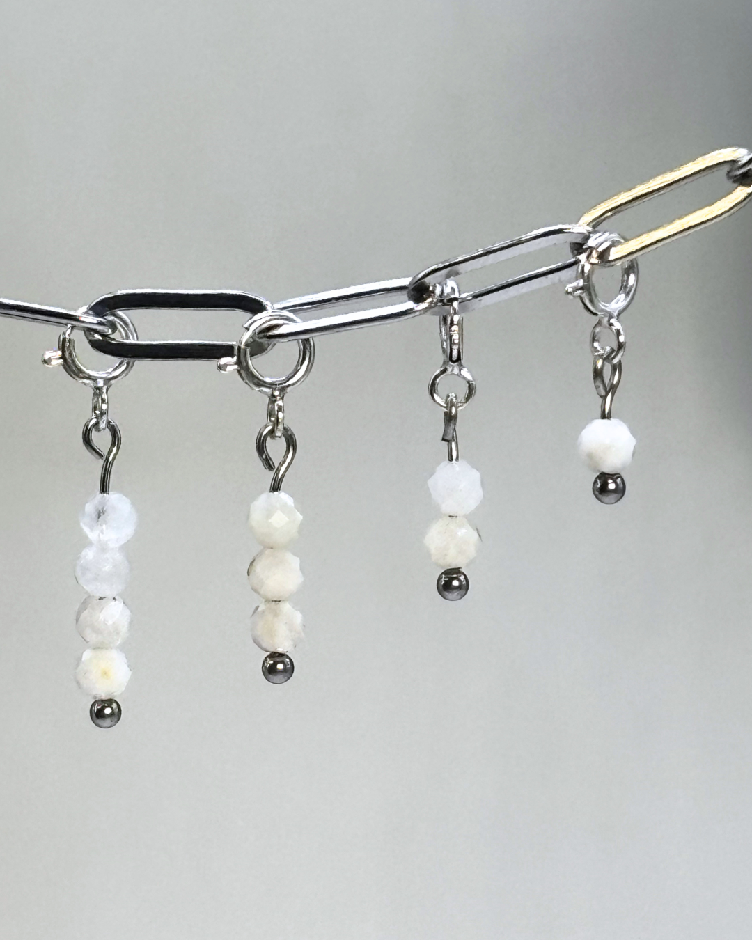 Moonstone Crystal Clips