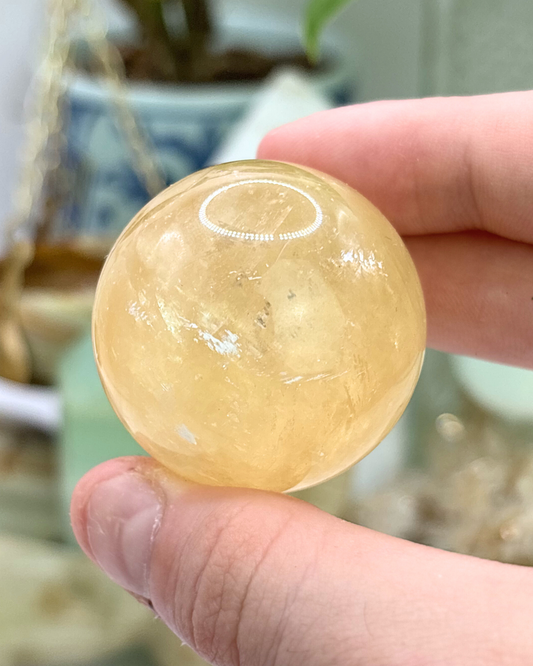 Yellow Calcite Sphere
