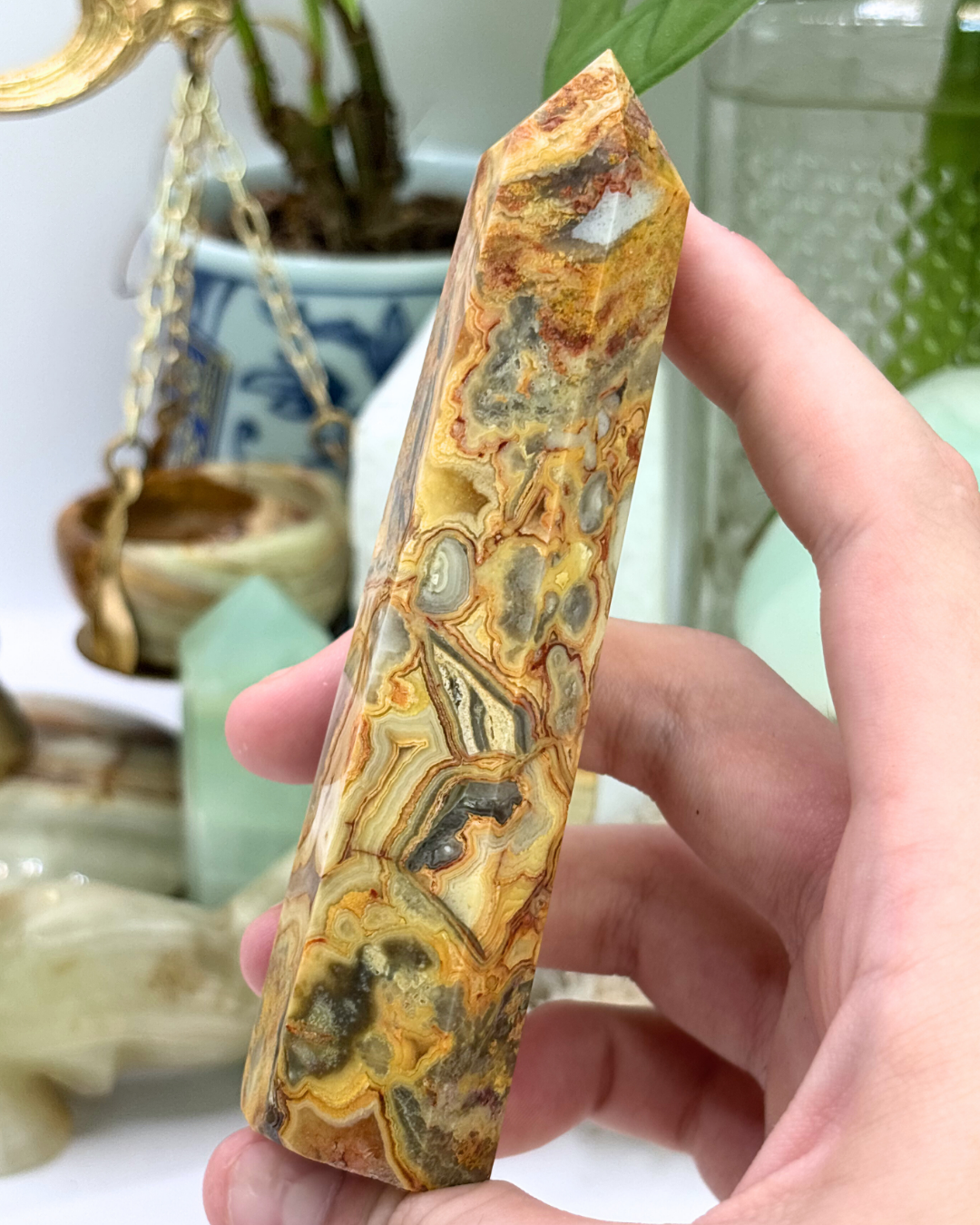 Crazy Lace Agate Tower