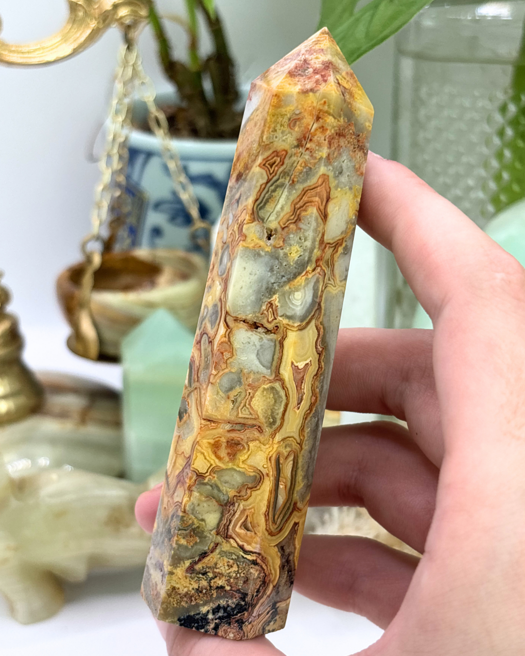 Crazy Lace Agate Tower