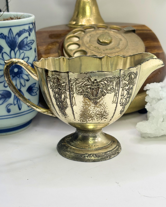 Small Silver Plated Milk Jug (UNPOLISHED)