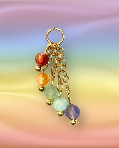 LGBTQAI+ Pride Lily of the Valley Crystal Earring Charm