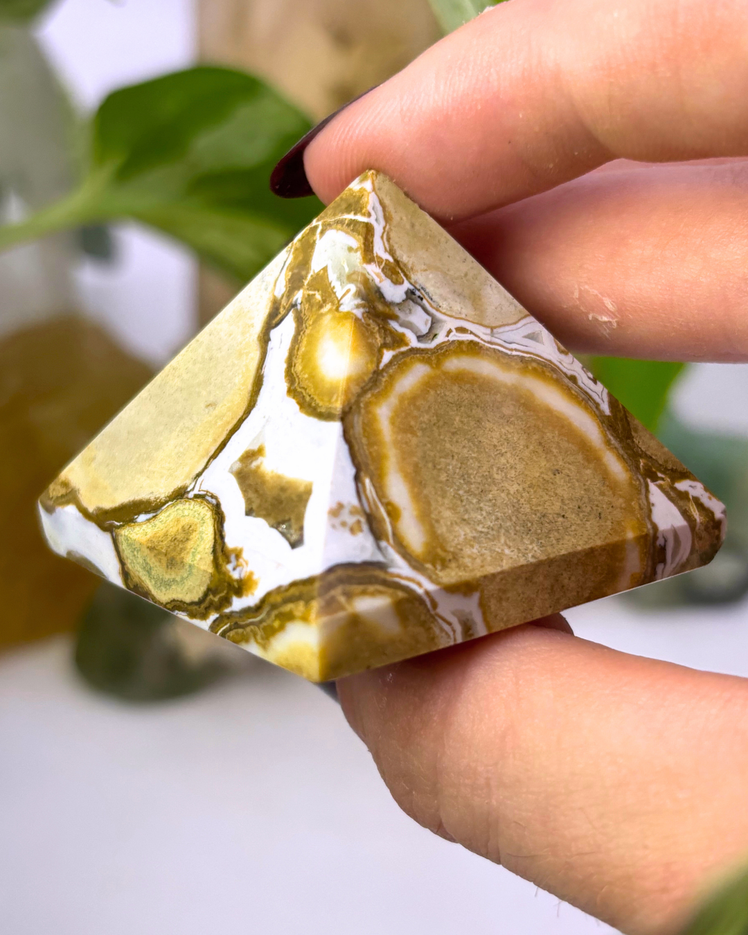 Spotted Agate Pyramid