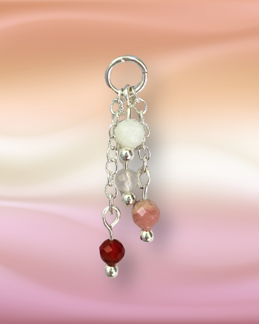 Sunrise Lily of the Valley Crystal Earring Charm