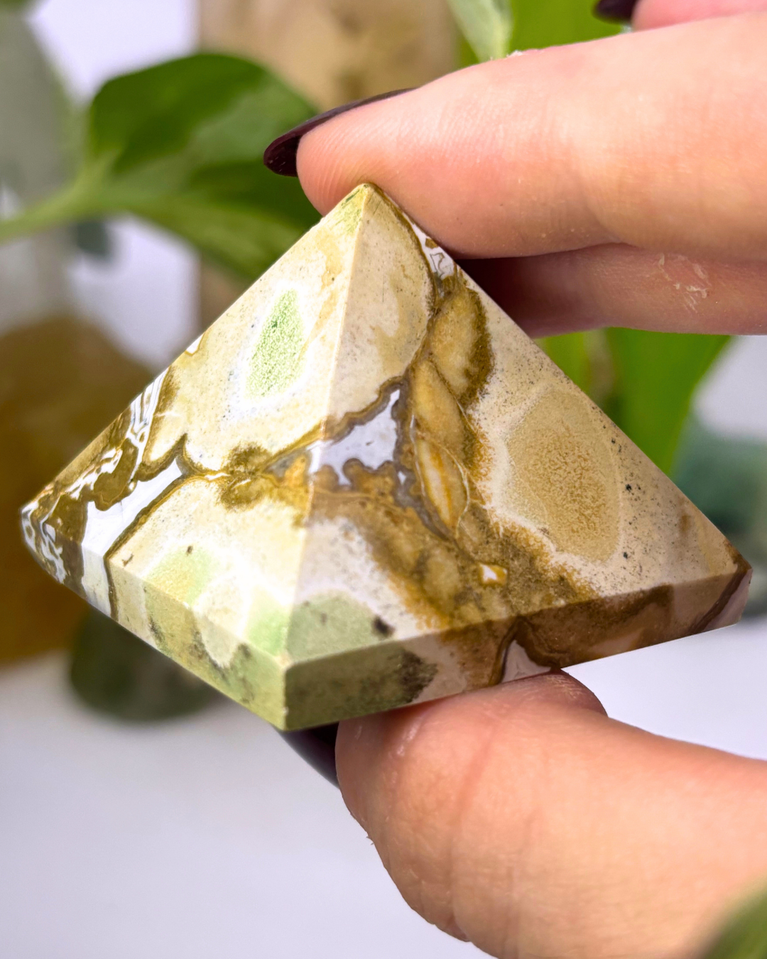 Spotted Agate Pyramid