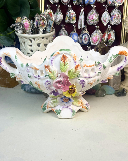 Rococo Style Floral Centrepiece Bowl