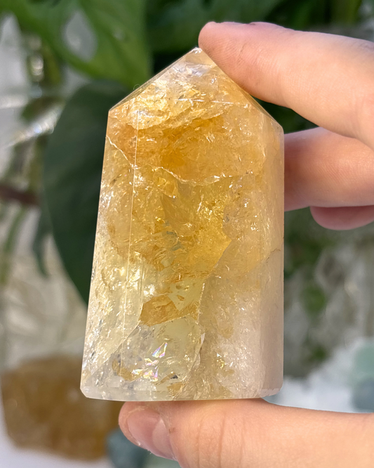 Flashy Heated Citrine Tower