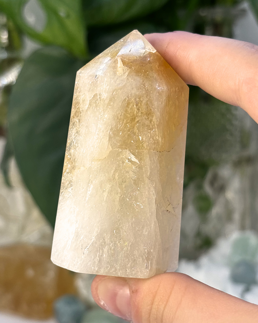 Flashy Heated Citrine Tower