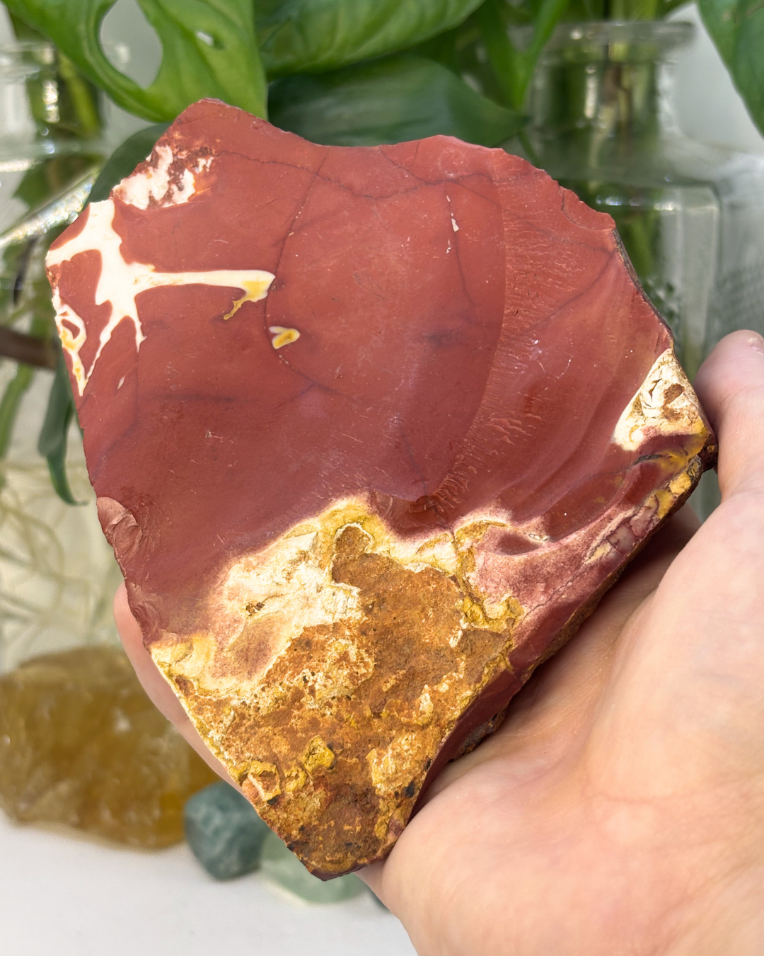 Raw Red Mookaite Slab