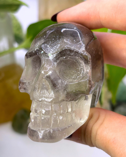 Large Garden Quartz Skull