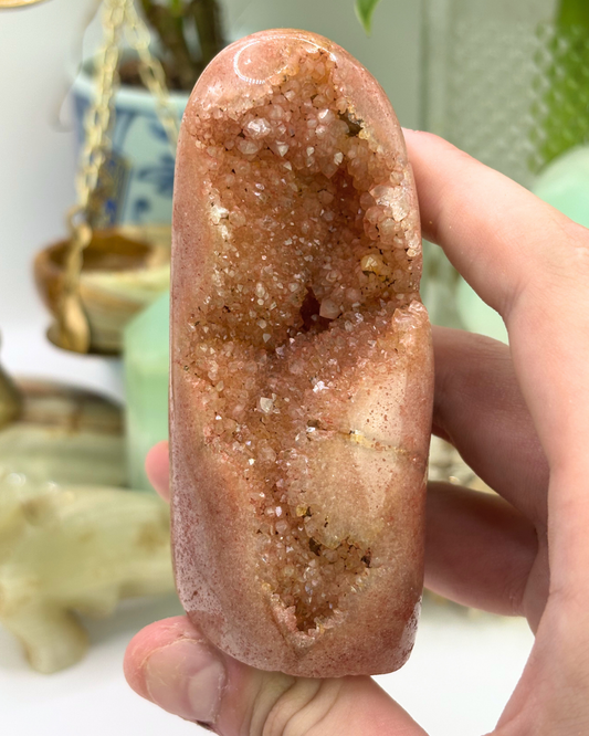 Druzy Pink Amethyst Freeform