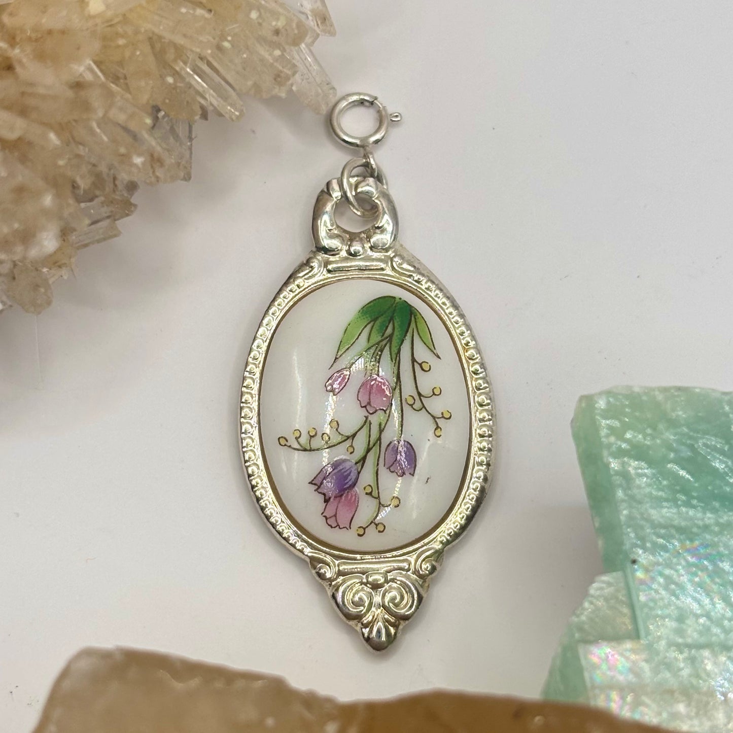 Pink & Purple Tulips Floral Vintage Charm