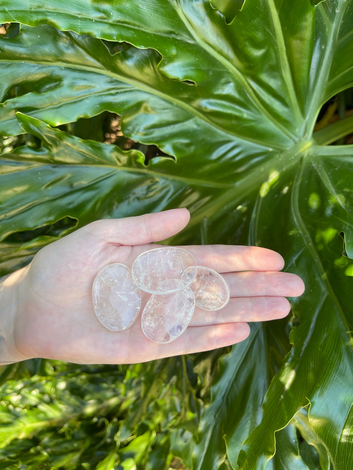 Clear Quartz Worry Stone