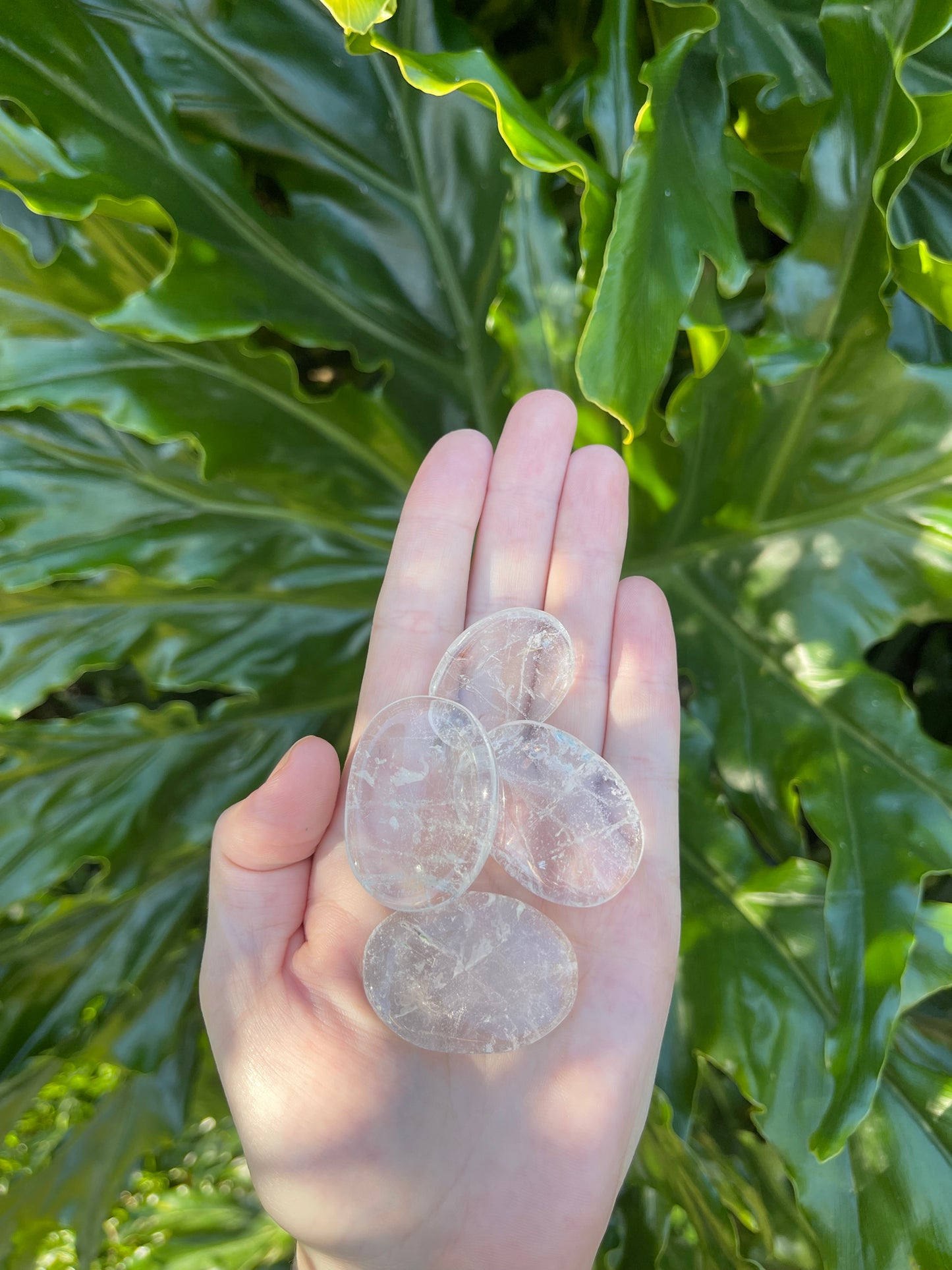 Clear Quartz Worry Stone