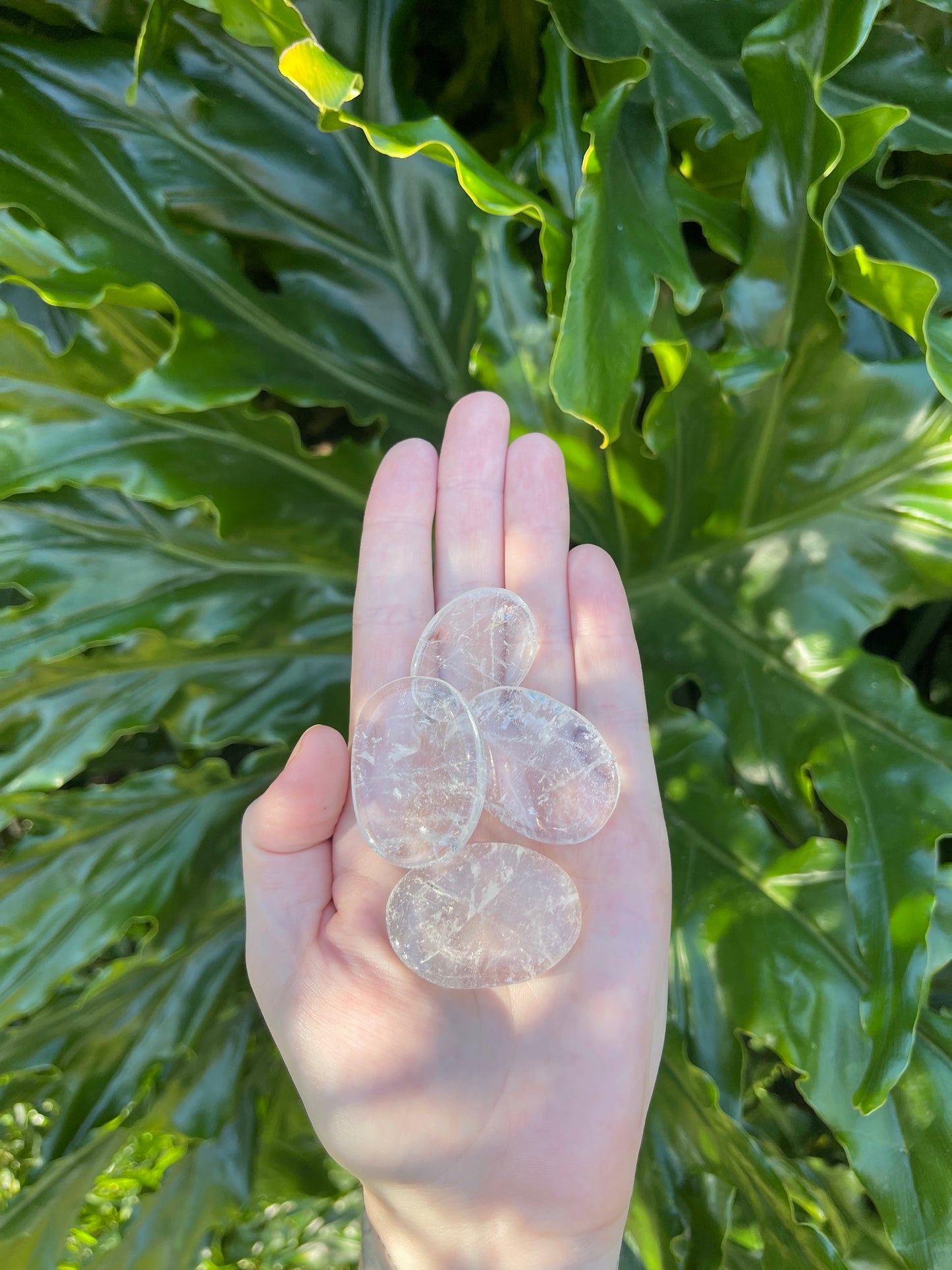 Clear Quartz Worry Stone