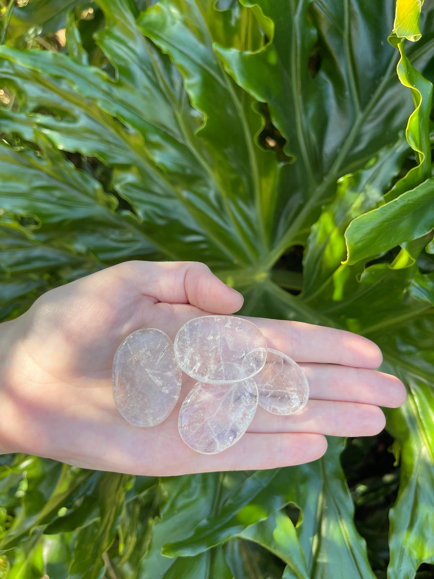 Clear Quartz Worry Stone