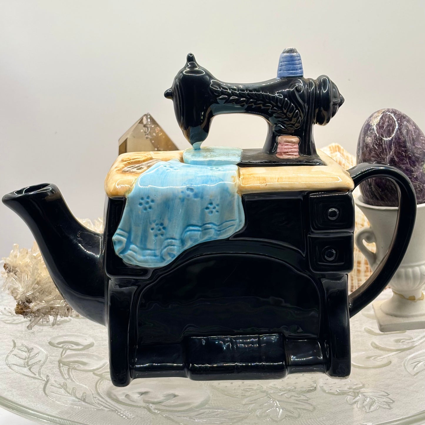 Vintage Singer Sewing Machine Teapot