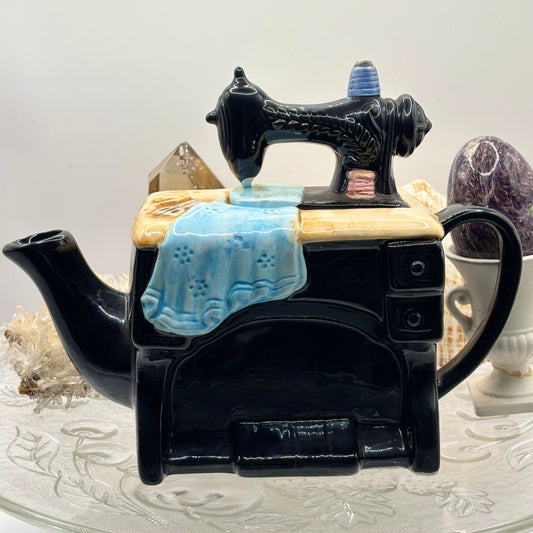 Vintage Singer Sewing Machine Teapot