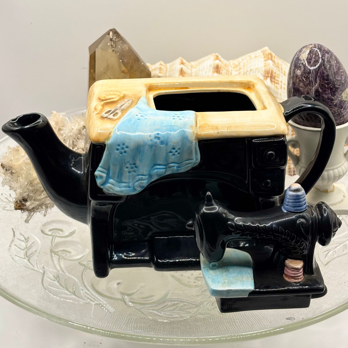 Vintage Singer Sewing Machine Teapot