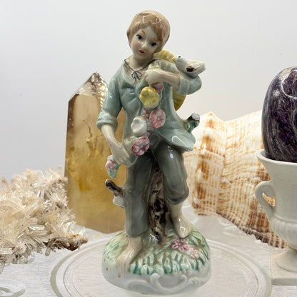 Porcelain Flower Girl Figurine