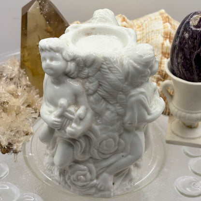 Porcelain Cherub Tealight Holder