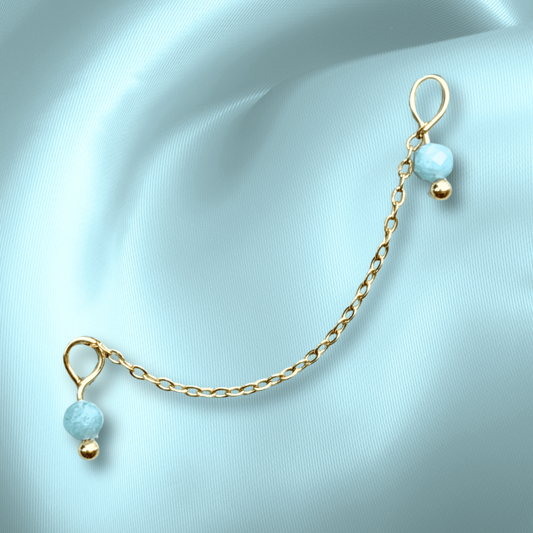 The Guide Crystals Amazonite Aphrodite Chain Crystal Earring Charm