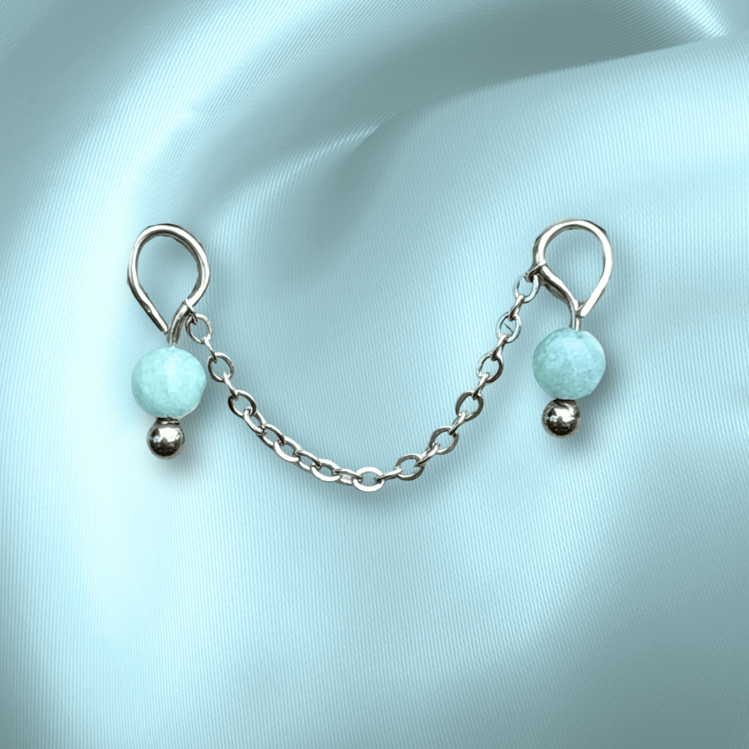 The Guide Crystals Amazonite Aurora Chain Crystal Earring Charm