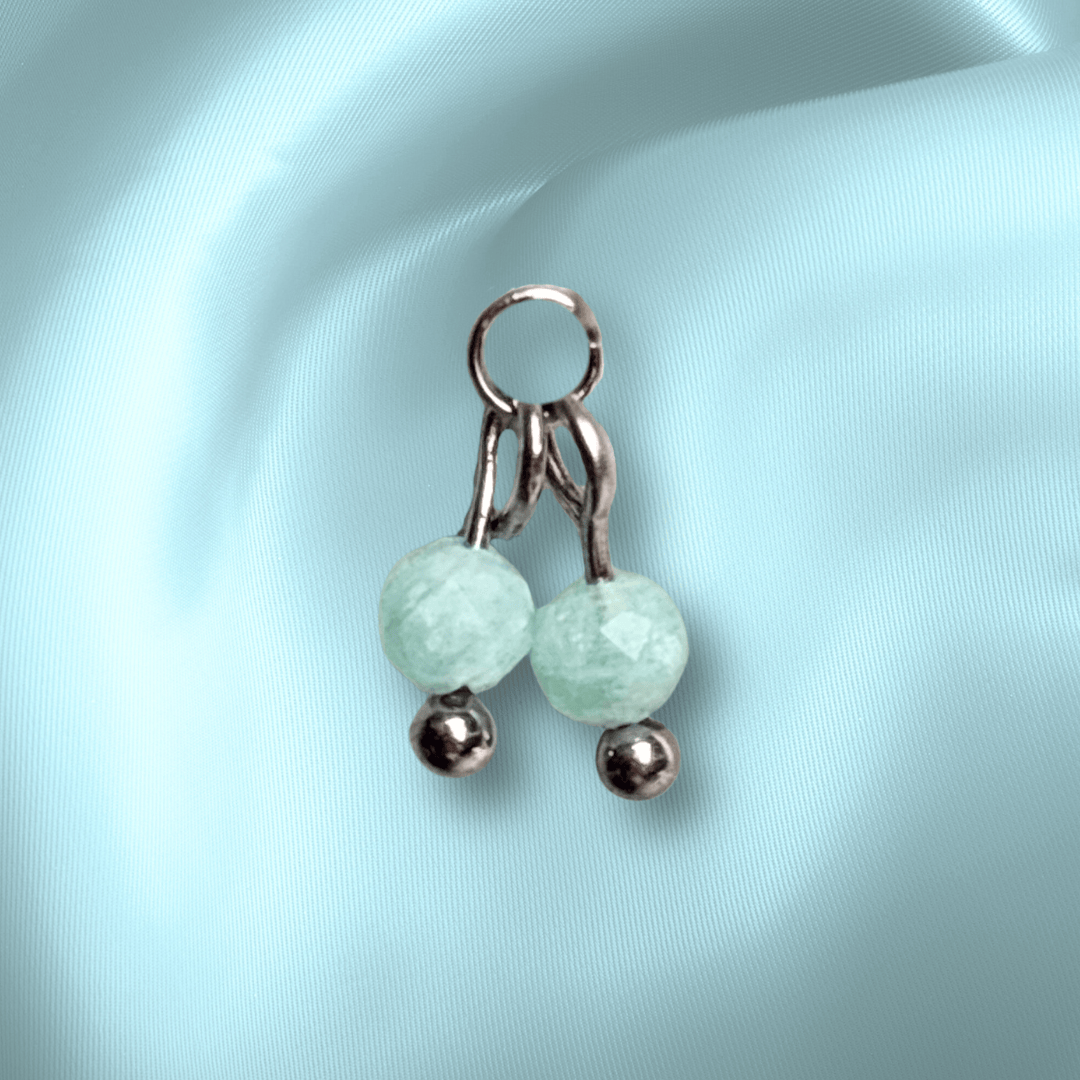The Guide Crystals Amazonite Cherry Charm for Stud Earrings