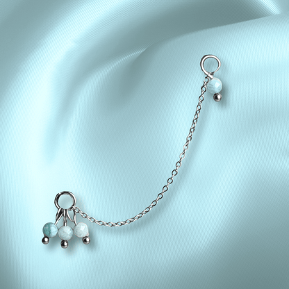 The Guide Crystals Amazonite Grape Chain Earring Charm