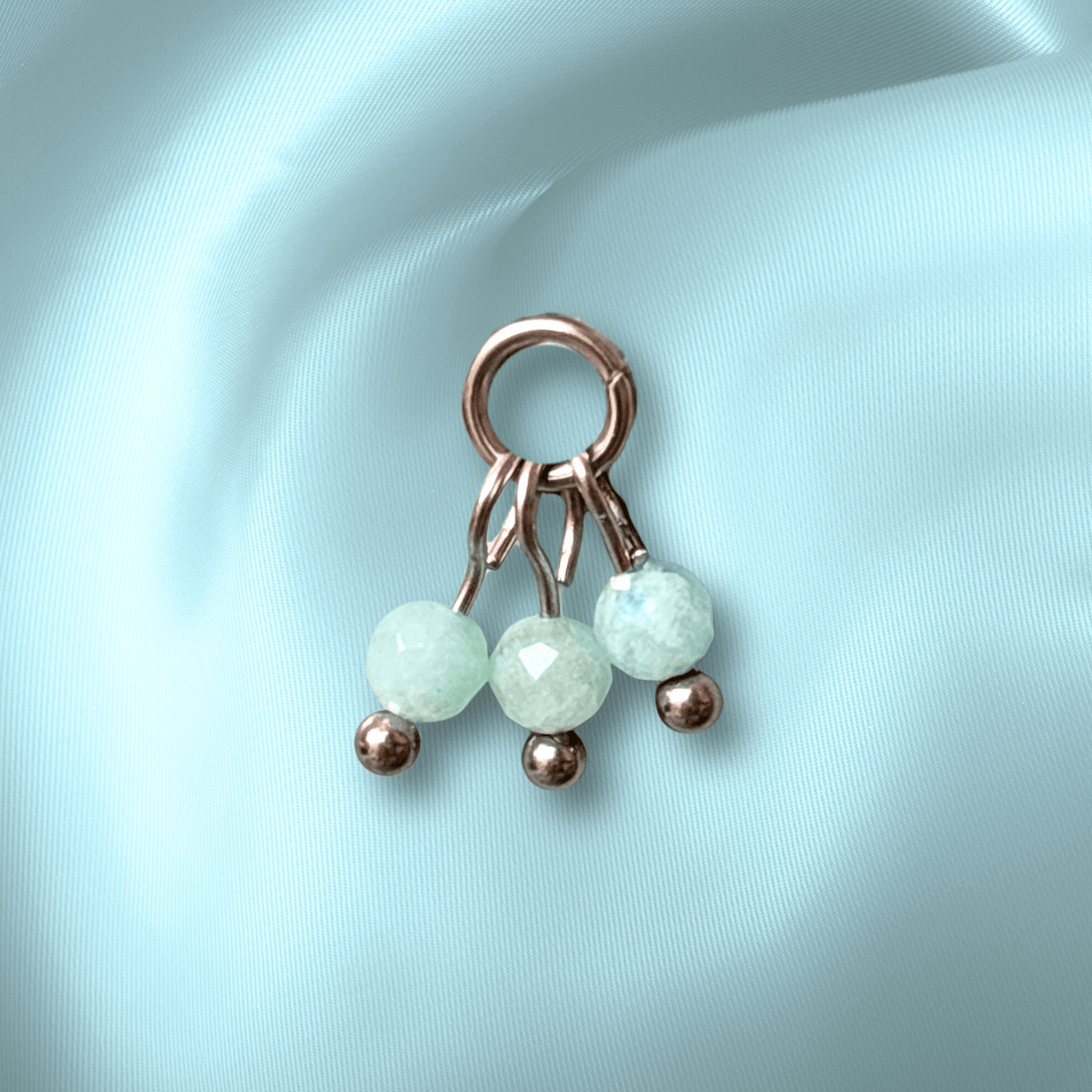 The Guide Crystals Amazonite Grape Crystal Earring Charm