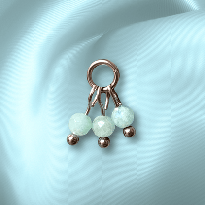 The Guide Crystals Amazonite Grape Crystal Earring Charm