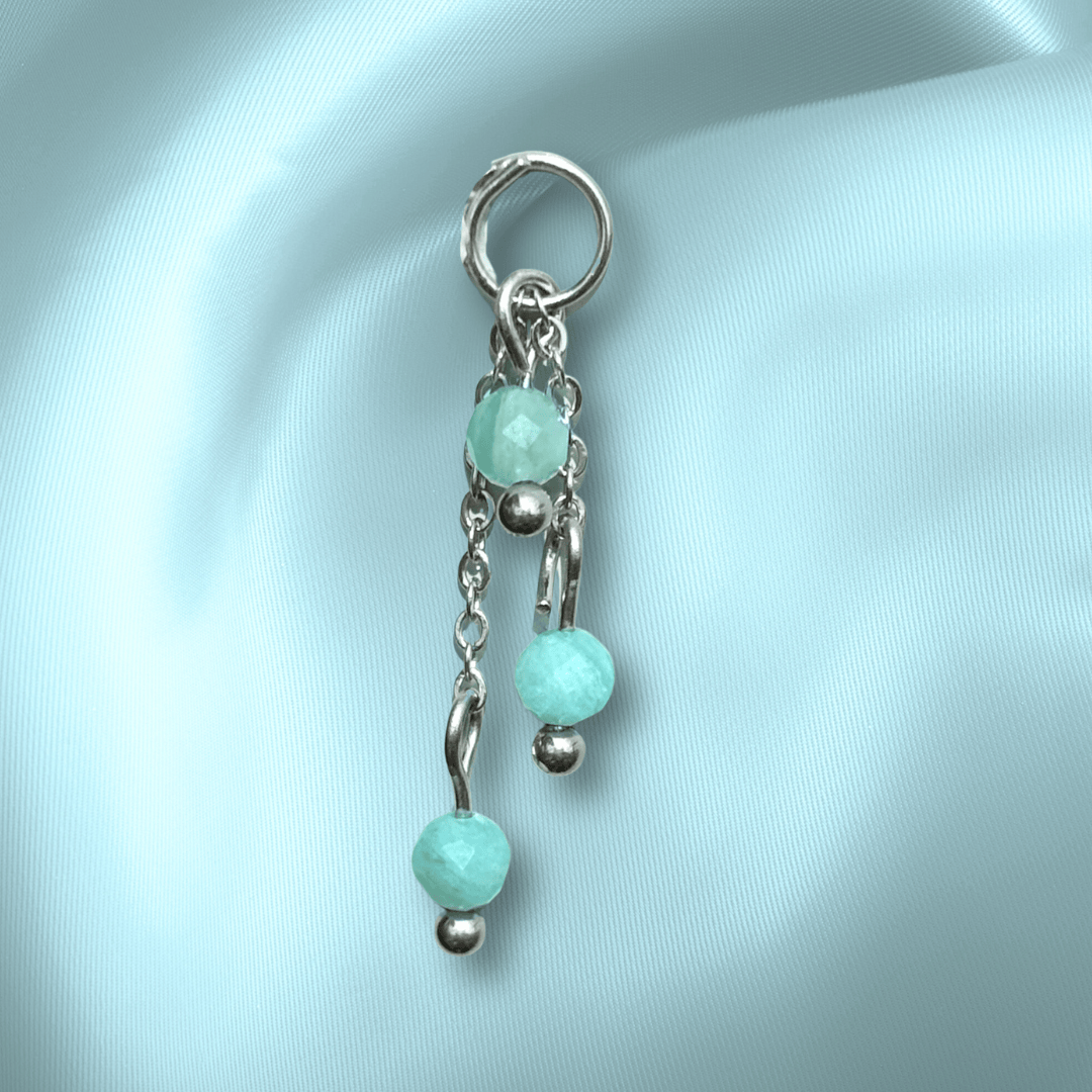 The Guide Crystals Amazonite Lily of the Valley Crystal Earring Charm