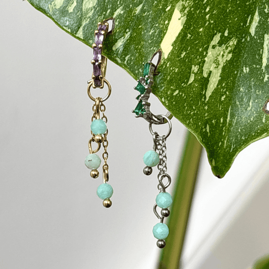 The Guide Crystals Amazonite Lily of the Valley Crystal Earring Charm