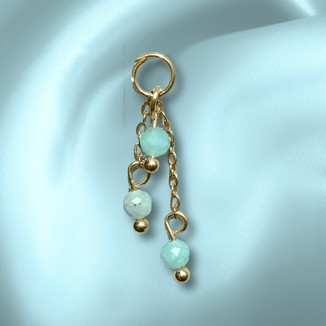 The Guide Crystals Amazonite Lily of the Valley Crystal Earring Charm