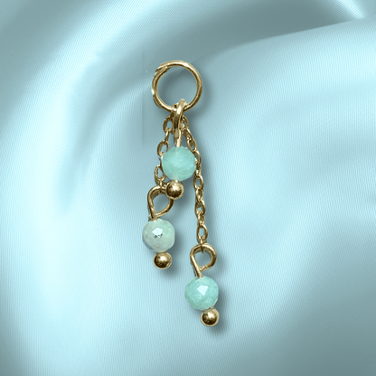 The Guide Crystals Amazonite Lily of the Valley Crystal Earring Charm